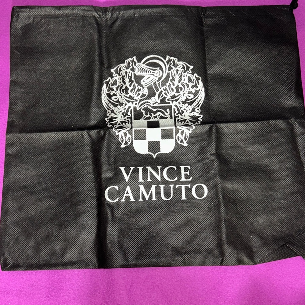 NWOT Vince Camuto Cream Woven Shoulder Bag with Dust Bag - Picture 6 of 6
